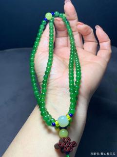 和田玉碧玉项链,一世芳华